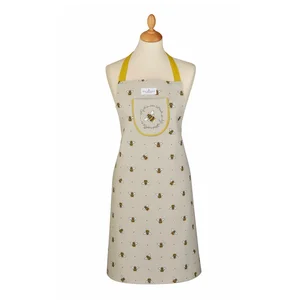 Béžovo-žlutá bavlněná zástěra Cooksmart Bumble Bees
