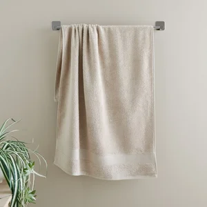 Béžový bavlněný froté ručník 50x85 cm s antibakteriální ochranou