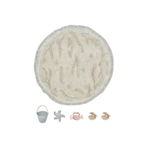 Béžový dětský hrací koberec Island ø120 cm Lorena Canals
