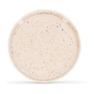 Béžový dezertní talíř z porcelánu, průměr 20,5 cm, Fika – ONA
