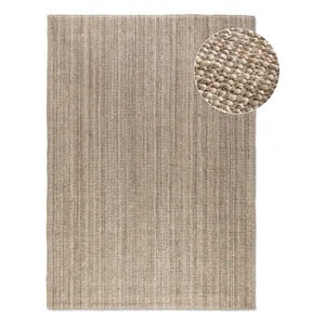 Béžový jutový koberec 160x230 cm Bouclé