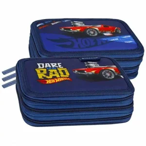 bHome HOT WHEELS 3-příhrádkový školní penál