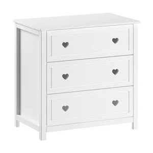 Bílá dětská komoda Amori 90x89x57 cm
