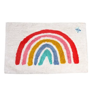 Bílá koupelnová předložka Rainbow 83 × 52,5 cm – Rex London