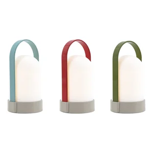 Bílá LED stmívatelná stolní lampa Uri – Remember, 15 cm