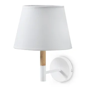 Bílá nástěnná lampa Kave Home Moskov