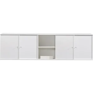 Bílá nízká komoda Mistral 220x61 cm
