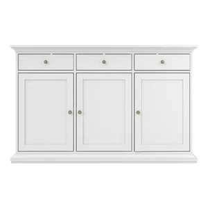 Bílá nízká komoda Paris 144 × 92 cm – Tvilum