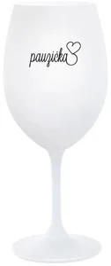 Bílá sklenice na víno PAUZIČKA 350 ml