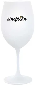 Bílá sklenice na víno VÍNOPIČKA 350 ml