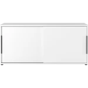 Bílá skříňka Mailand 160×74 cm s posuvnými dveřmi
