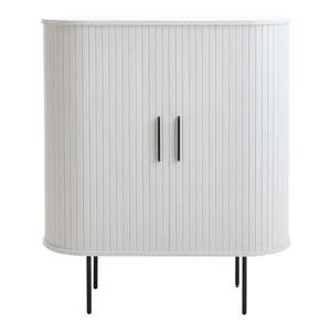 Bílá skříňka Nola s posuvnými dveřmi 100×118×40 cm
