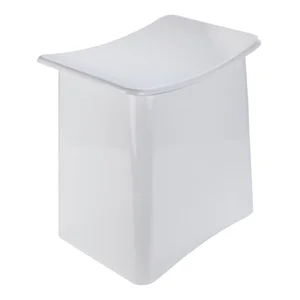Bílá úložná taburetka Wenko Wing 33 l