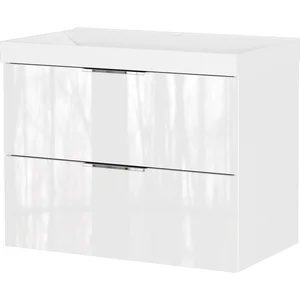 Bílá závěsná skříňka pod umyvadlo Celano 81×65 cm – Germania