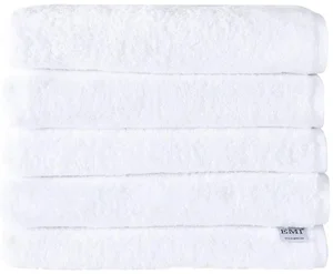 Bílé bavlněné osušky sada 5 ks 70x140 cm