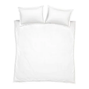 Bílé bavlněné povlečení 200x200 Bianca Oxford Lace Trim