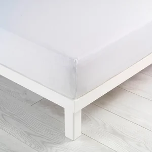 Bílé jersey prostěradlo 140x190 cm