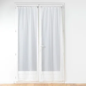 Bílé mikrosaténové záclony sada 2 kusy 70x200 cm