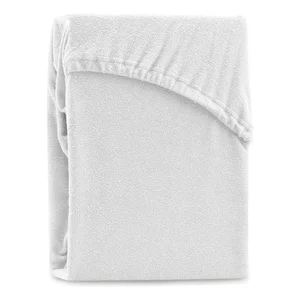 Bílé napínací froté prostěradlo 180x200 cm Ruby