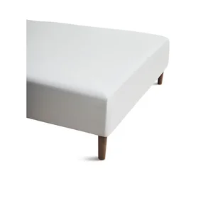 Bílé napínací prostěradlo z bavlněného perkálu 160x200 cm