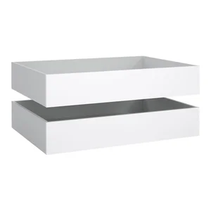 Bílé šuplíky pod postel Naia – sada 2 ks (90×190 / 140×190 cm), Tvilum