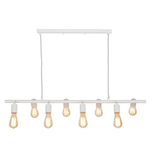 Bílé závěsné svítidlo Miami