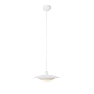 Bílé závěsné svítidlo Piny s kovovým stínidlem Ø 35 cm – Markslöjd