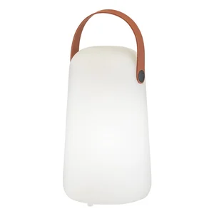 Bílo-hnědá LED stolní lampa Collgar