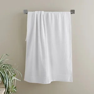 Bílý bavlněný froté ručník 50x85 cm s antibakteriální ochranou