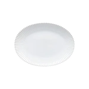 Bílý kameninový talíř Pearl 37×51 cm Costa Nova