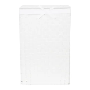 Bílý Koš na Prádlo s Víkem Compactor Linen