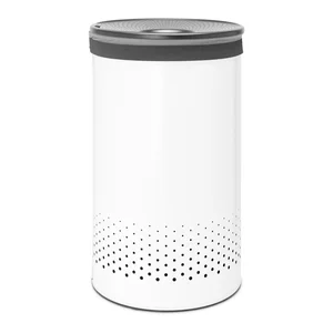 Bílý kovový koš na prádlo 60 l Brabantia