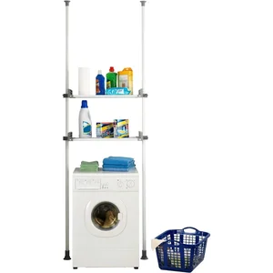 Bílý kovový regál do koupelny 120×300 cm Herkules – Wenko
