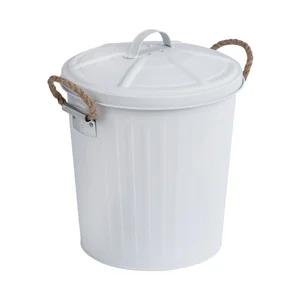 Bílý nerezový odpadkový koš Wenko