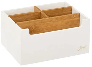 Bílý organizér s pěti přihrádkami NATUREO
