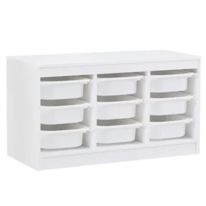 Bílý organizér TRIMAL s úložnými boxy