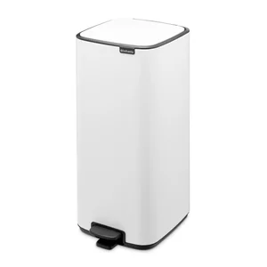 Bílý pedálový odpadkový koš 30 l Bo Brabantia