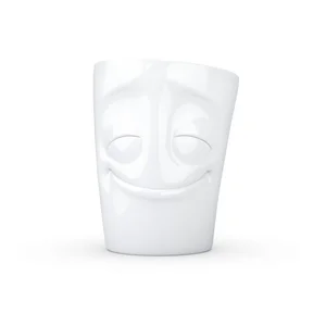 Bílý porcelánový hrnek s ouškem 350 ml