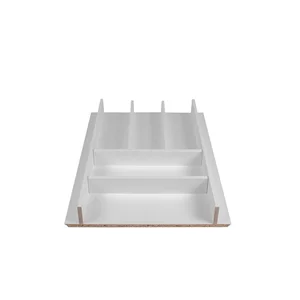 Bílý příborník do zásuvky Wood Line Elletipi 33×47 cm