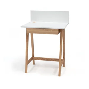 Bílý psací stůl Ragaba Luka – 65 cm