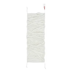 Bílý ručně tkaný vlněný běhoun 70x200 cm Ivory Lorena Canals