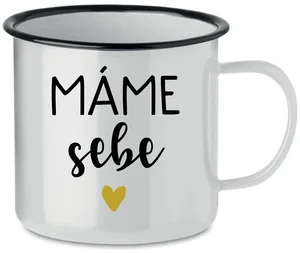 Bílý smaltovaný plecháček 350 ml