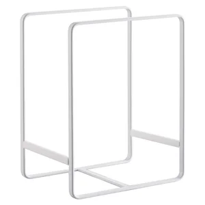 Bílý stojan na talíře Yamazaki Tower