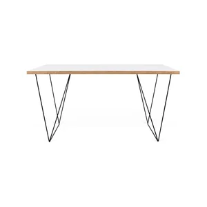 Bílý stůl TemaHome Flow 140×75 cm