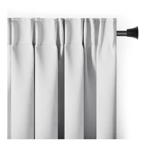 Bílý termo zatemňovací závěs Pleat Restilo 140×245 cm