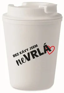 Bílý termohrnek 300 ml s vtipným nápisem