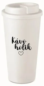 Bílý termohrnek 475 ml KÁVOHOLIK