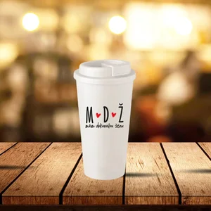 Bílý termohrnek 475 ml s vtipným nápisem