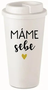 Bílý termohrnek MÁME SEBE 475 ml