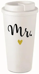 Bílý termohrnek MR. 475 ml